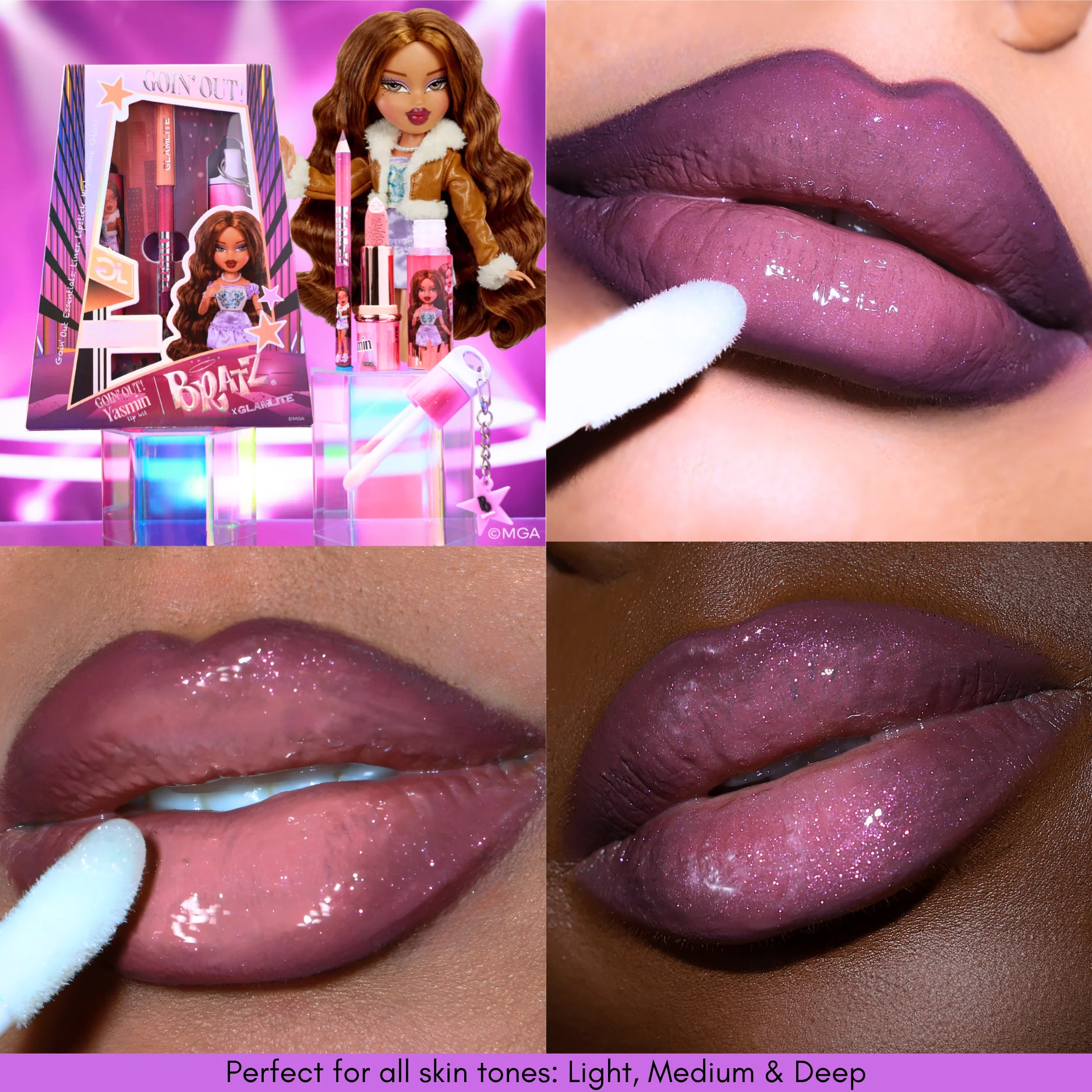 Bratz x Glamlite Goin' Out Yasmin Lip Kit - Image 3